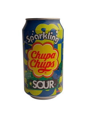Напиток б/а газ. Кислая черника "Chupa Chups" 0,345л ж/б