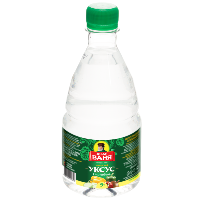 Уксус столовый 9%,  0,5л. Дядя Ваня