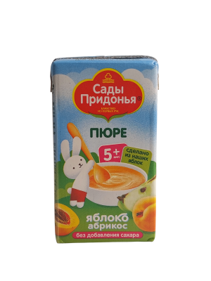 Пюре САДЫ ПРИДОНЬЯ Яблоко-абрикос 125гр.