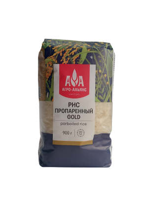 Рис пропаренный Голд,  Агро-Альянс, 900гр