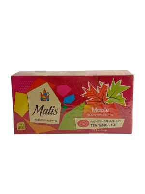 Чай чёрный Matis Maple Кленовый сироп, 50гр. 25п. х 2гр. Шри Ланка