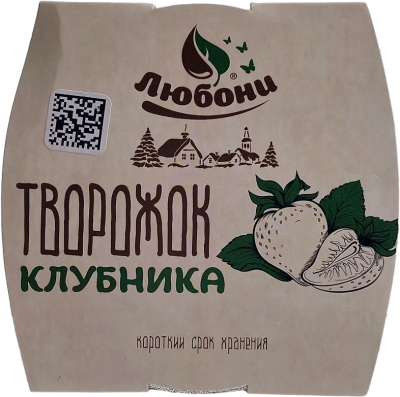 Творожок ЛЮБОНИ Клубника 150г