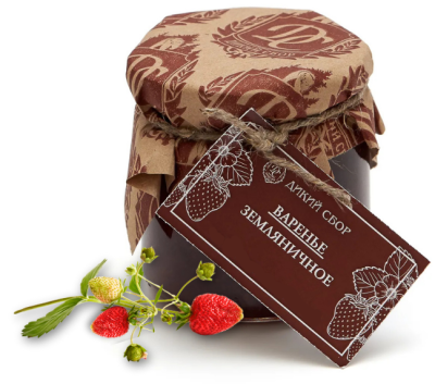 Варенье ДИКИЙ СБОР земляничное 240гр. стекло