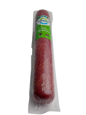 Колбаса сырокопченая полусухая Зернистая , вес ТМ Окраина