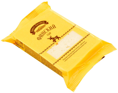 Сыр БРЕСТ-ЛИТОВСК Финский полутвёрдый м.д.ж. 45% 1/6 евроблока вес