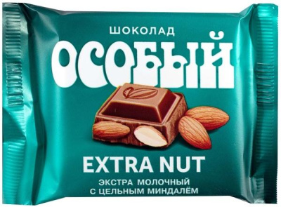 Шоколад КРУПСКОЙ Особый экстра молочный с цельным миндалём 80г