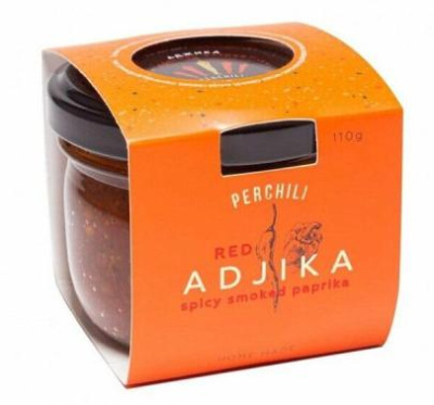 Аджика Абхазская красная острая с копчёной паприкой PERCHILI, 110гр. ст.