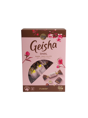 Конфеты ФАЗЕР Гейша из темного шоколада с начинкой из тёртого ореха 150г