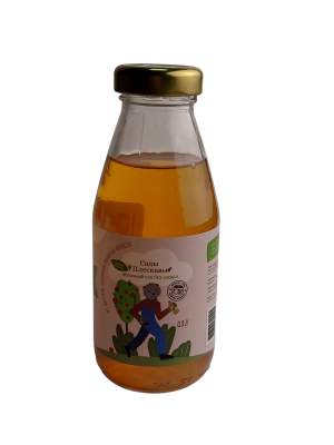 Сок САДЫ ПЛЕСКАВЫ яблочный без сахара 300мл ст/б