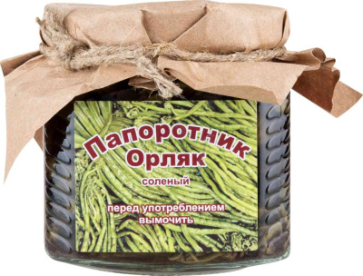 Папоротник Орляк ДИКИЙ СБОР солёный 350мл. стекло