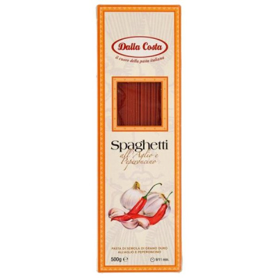 Спагетти чеснок/острый перец Далла Коста 0,5 кг