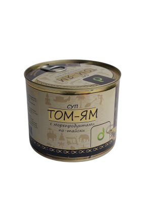Суп ЭКОФУД Том Ям с морепродуктами по-тайски 530г ж/б
