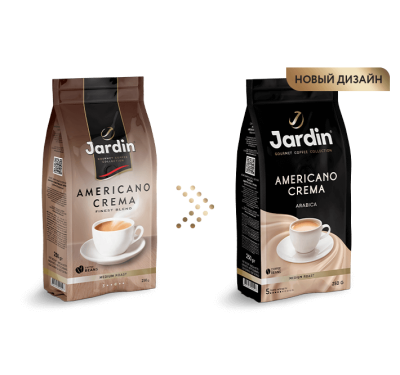 Кофе Американо Крема зерно 250г Жардин