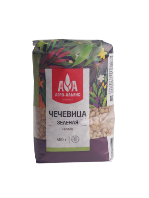 Чечевица зеленая Агро-Альянс Экстра, 450гр