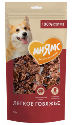 Лакомство Лёгкое говяжье На каждый день для собак 70 г