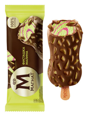 Эскимо МАГНАТ Фисташка-Малина 65г