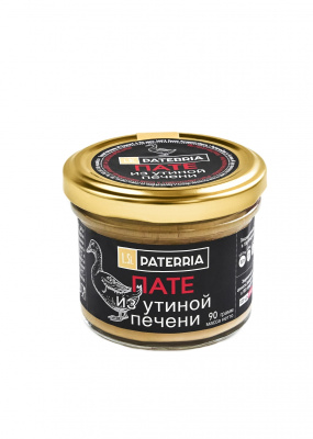 ПАТЕ из утиной печени 90гр. ТМ PATERRIA