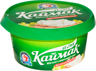 Сыр мягкий сливочный Каймак 70% BURЁNKA CLUB 150г.