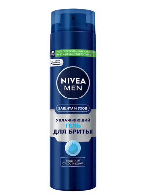 Гель для бритья NIVEA FORMEN Увлажняющий Защита и Уход 200мл