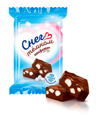 Конфеты Снег в тёмном КФ Сладуница, вес 