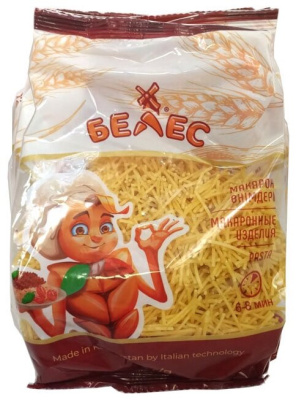 Макаронные изделия Белес Вермишель 400г