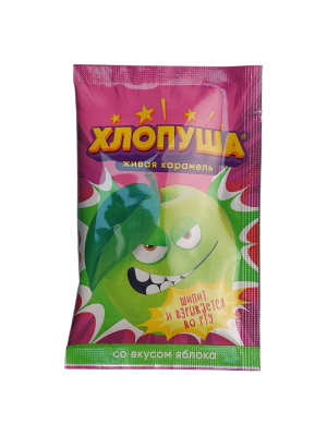 Карамель ХЛОПУША клубника 7г