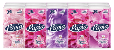 Платочки ПАПИА классические 4 слоя 10 штук
