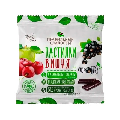 Пастилки Fruit it kids вишня и смородина 70г Пермская КФ