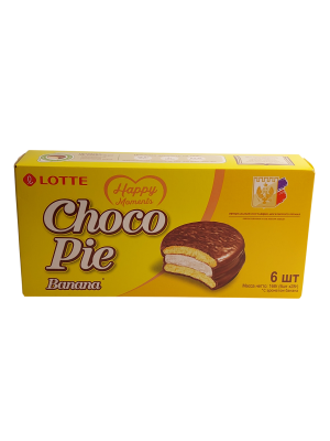 Пирожное ЧОКОПАЙ Банан 6 штук 168г