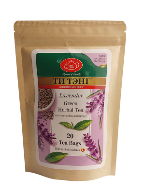 Чай ТИ ТЭНГ Лаванда зелёный 20x2г в пакете из крафт-фольги