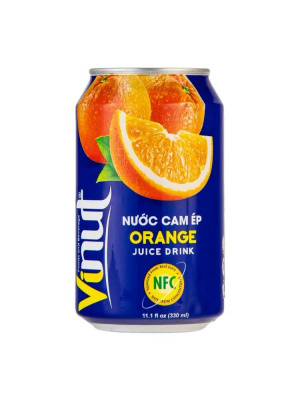 Напиток C сокосодержащий сок апельсина 330мл Вьетнам ж/б Vinut
