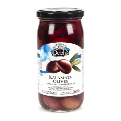 Маслины ДЕЛЬФИ Каламата с косточкой в рассоле 350г