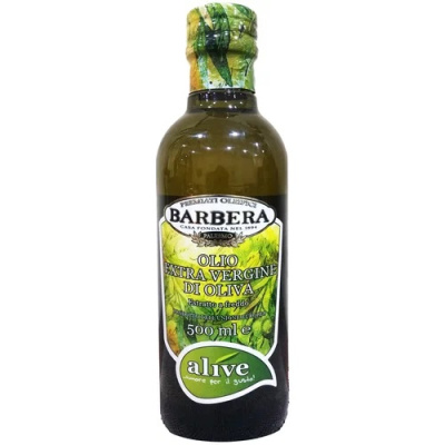 Масло БАРБЕРА Экстра вёрджин Элайв оливковое нерафинированное 0,5л ст/б