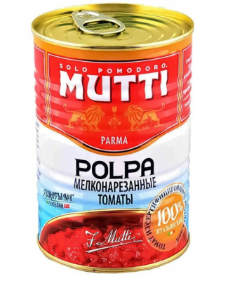 Томаты Мутти мелконарезанные 210гр. ж/б