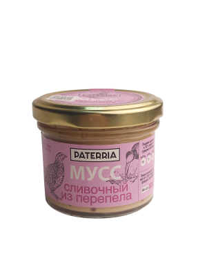 Мусс ПАТЕРРИА сливочный из перепела 90г