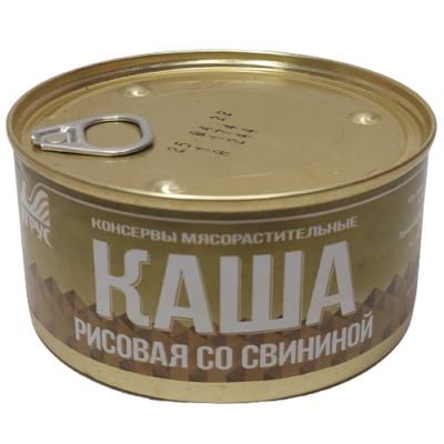 Каша рисовая со свининой 325 гр Атрус