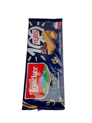 Вафли Loacker со сливочной какао начинкой, 175 гр.   