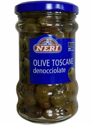 Оливки Тосканские без косточки 290г/140г (сухой вес) Neri
