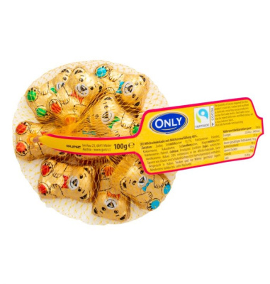 Шоколад молочный фигурный Золотые мишки 80гр. ™ ONLY