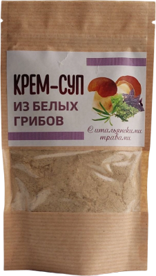 Крем-суп из белых грибов с итальянскими травами 50гр. ООО Грибная компания