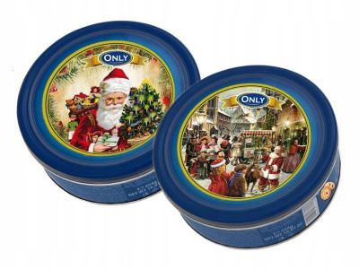 Печенье Рождественское сахарное Butter Cookies 454гр. ж/б ™ONLY