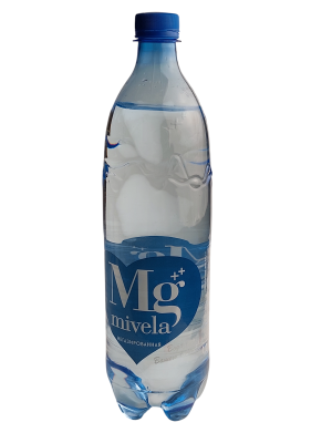 Вода минеральная лечебно-столовая негазированная ТМ Mivela Mg++ 1 л.