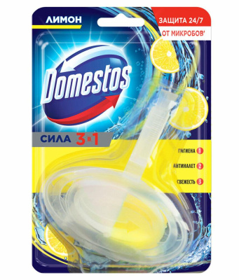 Блок гигиенический д/унитаза ДОМЕСТОС  ЛИМОН 40г