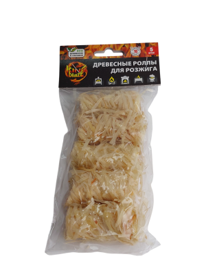 Роллы КИНГ ОФ БЛЭЙЗ древесные для розжига 5шт