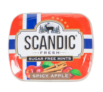 Леденцы SCANDIC® без сахара Пряное яблоко, 14гр.