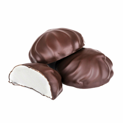 Зефир с ароматом ванили глазированный , вес КФ Нева