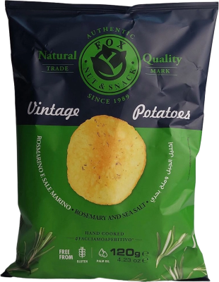 Чипсы картофельные ™FOX с розмарином, 120гр.