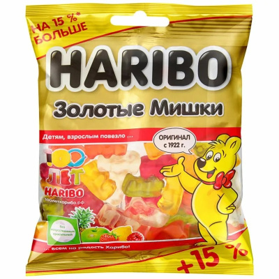 Мармелад Haribo жевательный Золотые Мишки, 80г