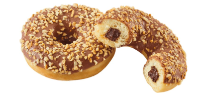 Пончик Нати Крим с ореховой начинкой 71 гр ™Стоксон (цена за 1 штуку)