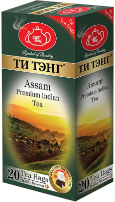Чай чёрный ТИ ТЭНГ Ассам 20 пакетиков х 2гр. Шри Ланка